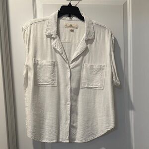Thread & Supply Off-White Button-Down Shirt
